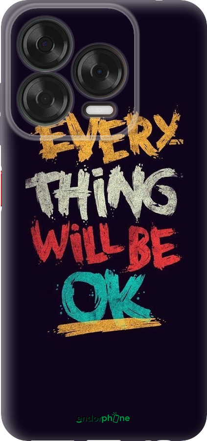 Силиконовый чехол Все будет хорошо для ZTE Nubia V70 Design - 4068u-4084 изображение 