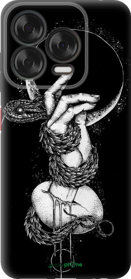 Силиконовый чехол Змея в руке для ZTE Nubia V70 Design - 4149u-4084 изображение 