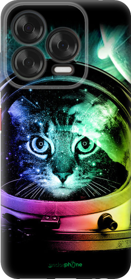 Силиконовый чехол Кот-астронавт для ZTE Nubia V70 Design - 4154u-4084 изображение 