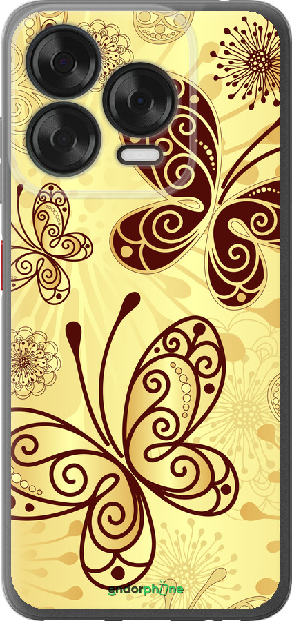 Силиконовый чехол Красивые бабочки для ZTE Nubia V70 Design - 4170u-4084 изображение 