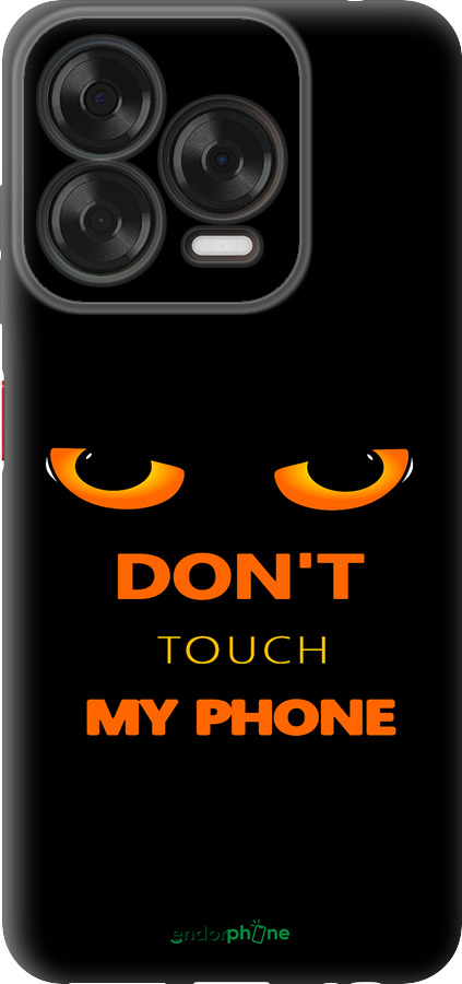 Силиконовый чехол Don't touch the phone для ZTE Nubia V70 Design - 4261u-4084 изображение 