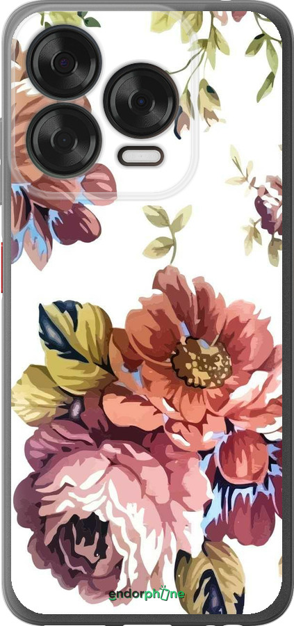 Силиконовый чехол Vintage flowers для ZTE Nubia V70 Design - 4333u-4084 изображение 