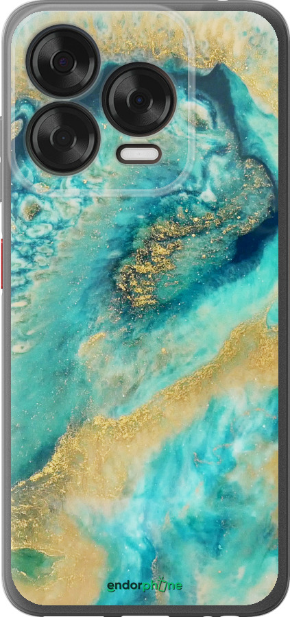 Силиконовый чехол Green marble для ZTE Nubia V70 Design - 4365u-4084 изображение 