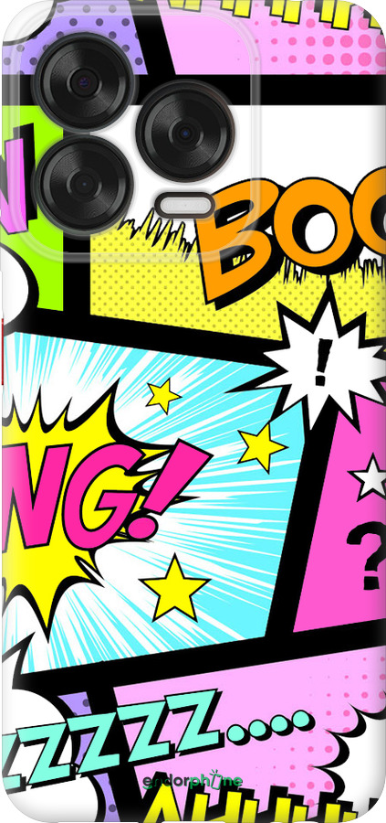 Силиконовый чехол Комикс 1 для ZTE Nubia V70 Design - 4407u-4084 изображение 