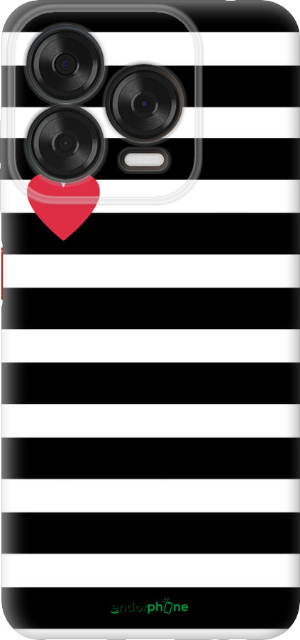 Силиконовый чехол Черно-белые полосы для ZTE Nubia V70 Design - 4461u-4084 изображение 