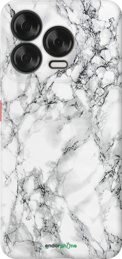 Силиконовый чехол Мрамор белый для ZTE Nubia V70 Design - 4480u-4084 изображение 