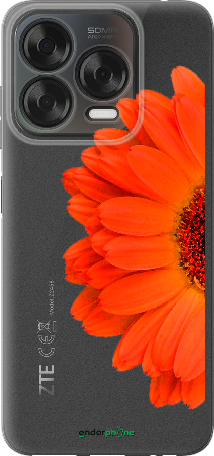 Силиконовый чехол Гербера 1 для ZTE Nubia V70 Design - 4534u-4084 изображение 