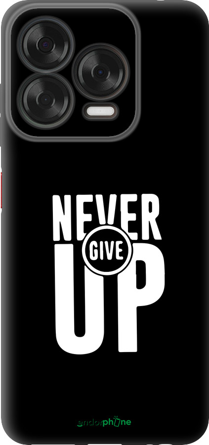 Силіконовий чехол Ніколи не здавайся для ZTE Nubia V70 Design - 4572u-4084 изображение 