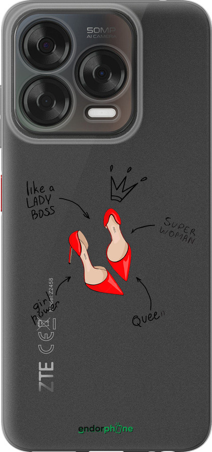 Силіконовий чехол Жінка для ZTE Nubia V70 Design - 4599u-4084 изображение 