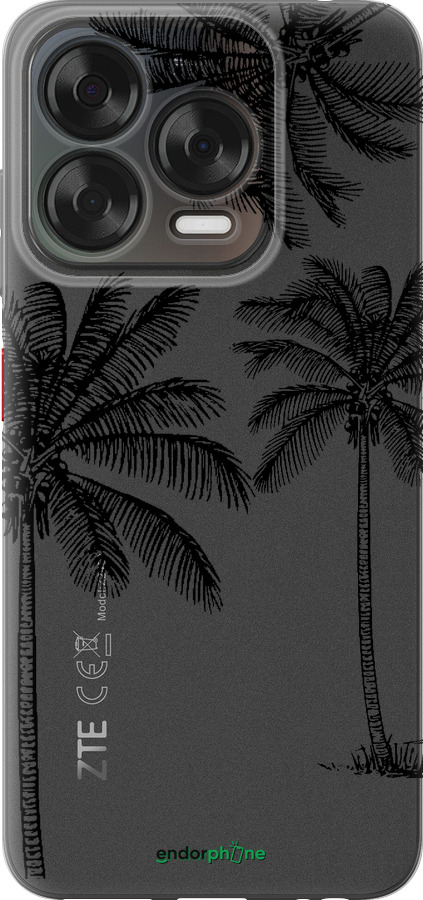 Силиконовый чехол Пальмы1 для ZTE Nubia V70 Design - 4634u-4084 изображение 