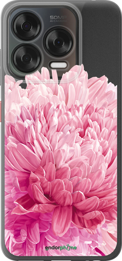 Силиконовый чехол Хризантема для ZTE Nubia V70 Design - 4666u-4084 изображение 