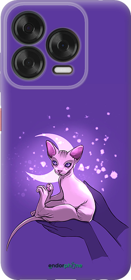 Силиконовый чехол Кот2 для ZTE Nubia V70 Design - 4676u-4084 изображение 