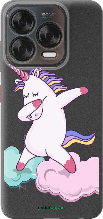 Силиконовый чехол Единорог для ZTE Nubia V70 Design - 4702u-4084 изображение 