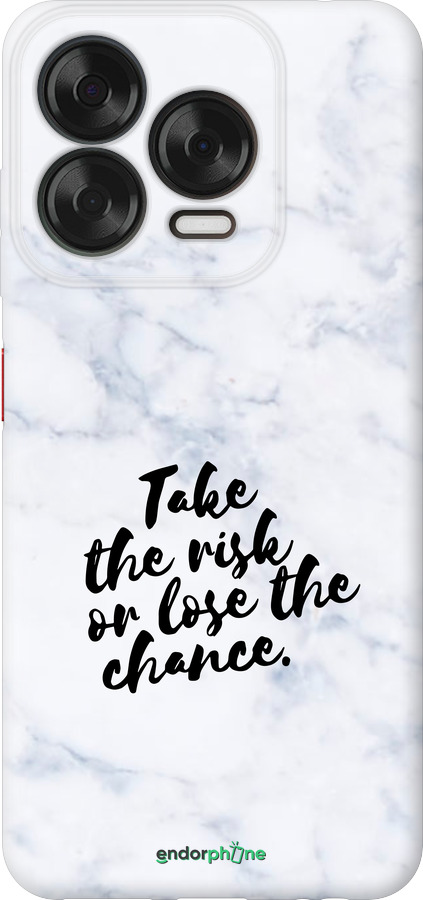 Силіконовий чехол Ризикнути або втратити шанс для ZTE Nubia V70 Design - 4866u-4084 изображение 