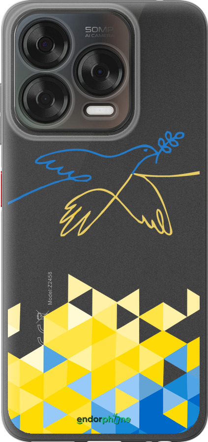 Силиконовый чехол Птица мира для ZTE Nubia V70 Design - 5231u-4084 изображение 