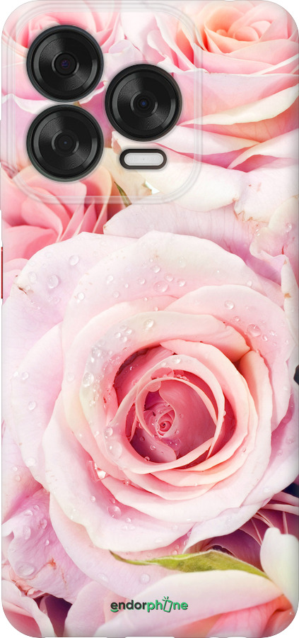 Силиконовый чехол Розы для ZTE Nubia V70 Design - 525u-4084 изображение 