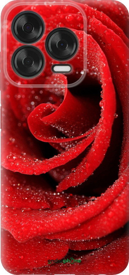 Силиконовый чехол Красная роза для ZTE Nubia V70 Design - 529u-4084 изображение 