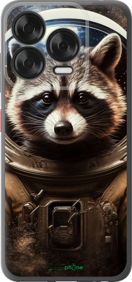 Силиконовый чехол Raccoon austronaut для ZTE Nubia V70 Design - 5581u-4084 изображение 