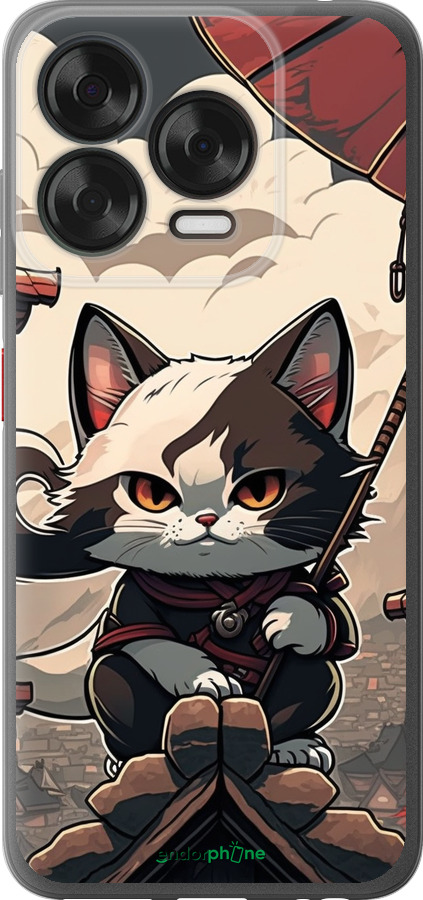 Силиконовый чехол Япония - кот на крыше для ZTE Nubia V70 Design - 5582u-4084 изображение 