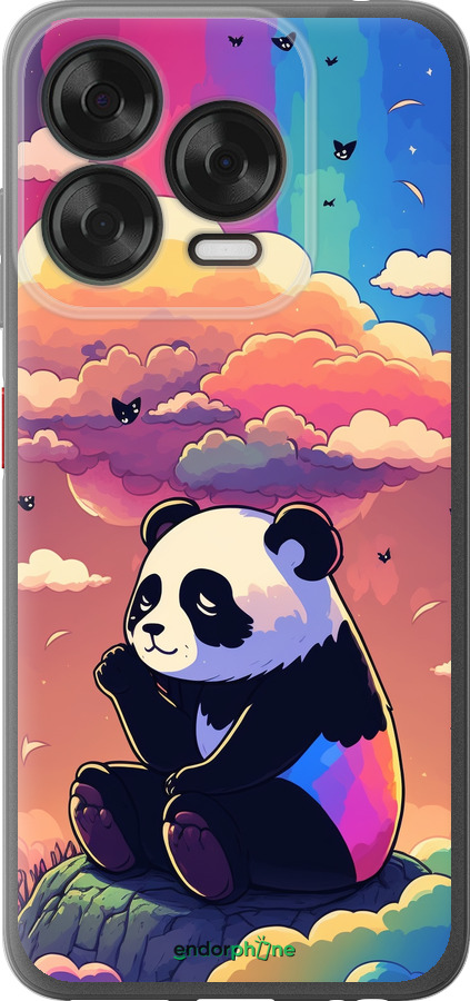 Силиконовый чехол Панда в облаках для ZTE Nubia V70 Design - 5585u-4084 изображение 