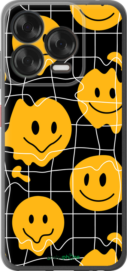 Силиконовый чехол Смайлы v3 для ZTE Nubia V70 Design - 5623u-4084 изображение 
