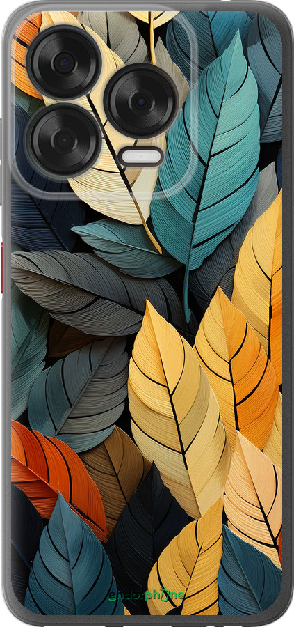 Силиконовый чехол Кольорове листя для ZTE Nubia V70 Design - 5644u-4084 изображение 