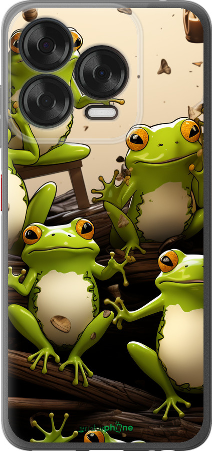 Силиконовый чехол Жабки для ZTE Nubia V70 Design - 5656u-4084 изображение 