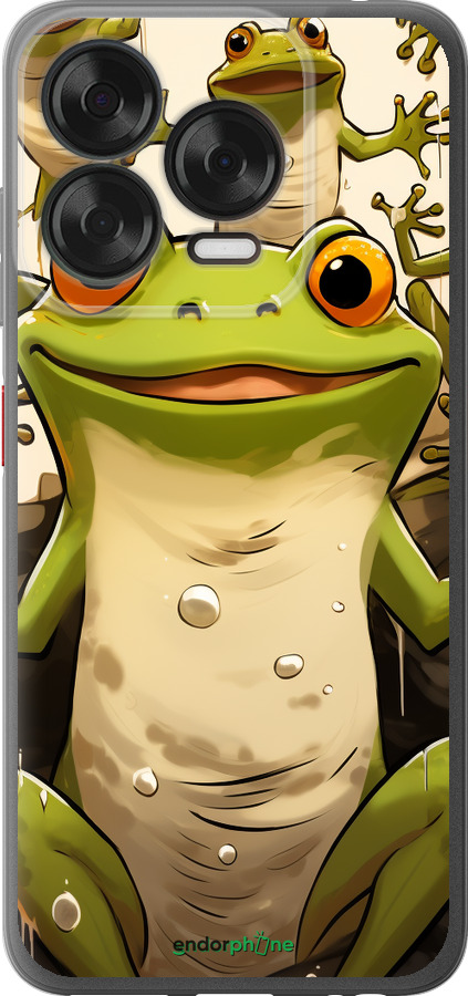 Силиконовый чехол Веселая жаба для ZTE Nubia V70 Design - 5658u-4084 изображение 