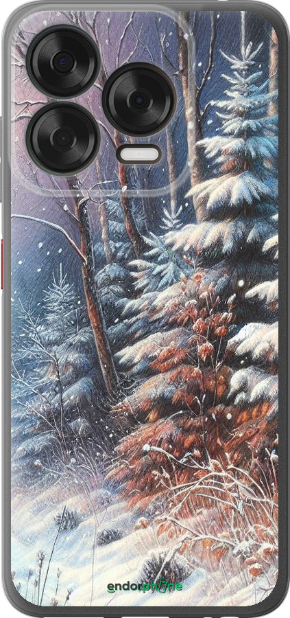 Силиконовый чехол Зимний пейзаж для ZTE Nubia V70 Design - 5814u-4084 изображение 