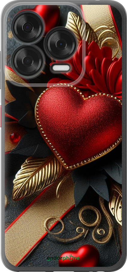 Силиконовый чехол Сердечки v2 для ZTE Nubia V70 Design - 5832u-4084 изображение 