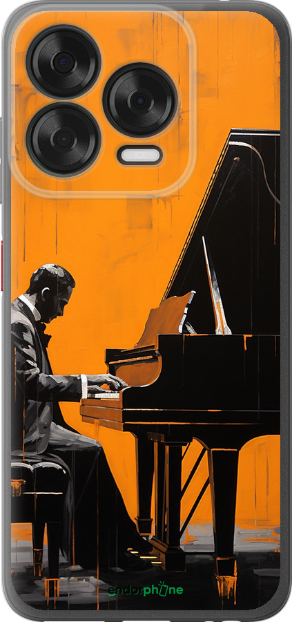 Силиконовый чехол Чехол для телефона Мужчина за Роялем для ZTE Nubia V70 Design - 5938u-4084 изображение 