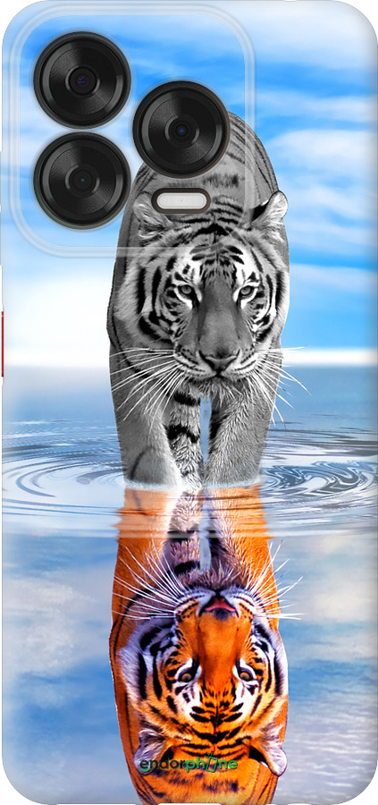 Силіконовий чехол Тигр для ZTE Nubia V70 Design - 6016u-4084 изображение 