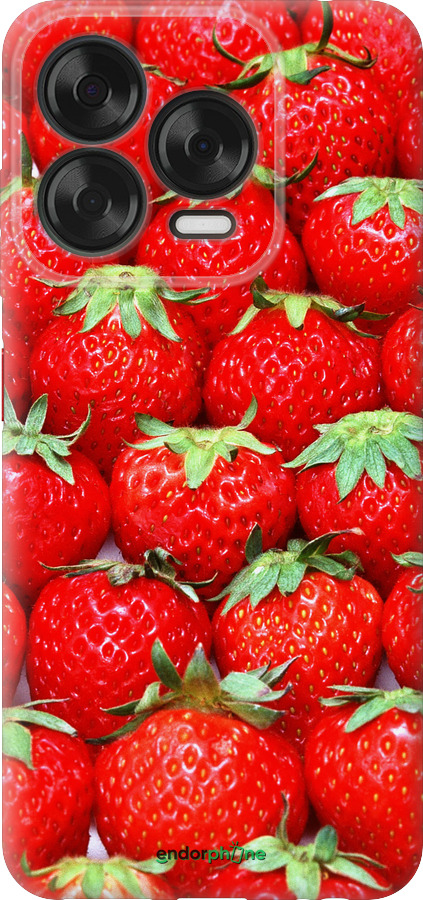 Силиконовый чехол Клубника для ZTE Nubia V70 Design - 6020u-4084 изображение 