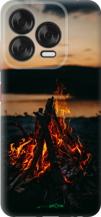 Силиконовый чехол Огонь для ZTE Nubia V70 Design - 6021u-4084 изображение 