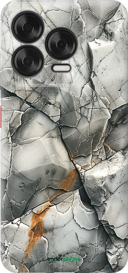 Силиконовый чехол Серый мрамор для ZTE Nubia V70 Design - 6041u-4084 изображение 