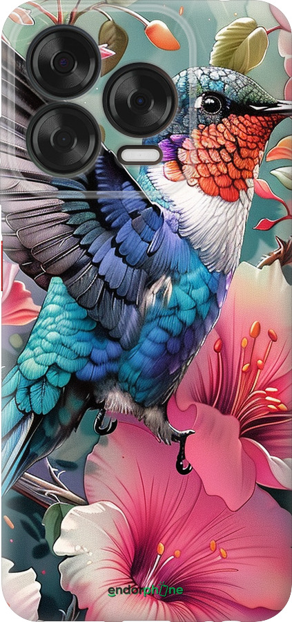 Силиконовый чехол Сказочная колибри для ZTE Nubia V70 Design - 6051u-4084 изображение 