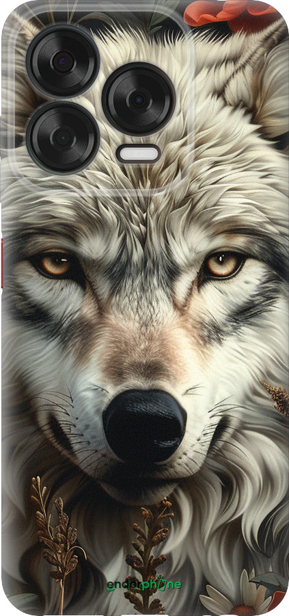 Силиконовый чехол Волчий взгляд для ZTE Nubia V70 Design - 6066u-4084 изображение 