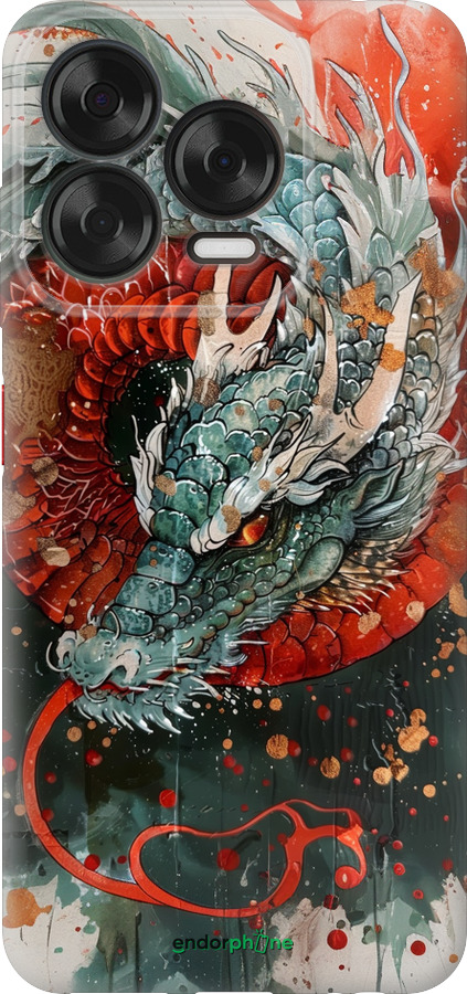 Силиконовый чехол Стихия огня для ZTE Nubia V70 Design - 6101u-4084 изображение 