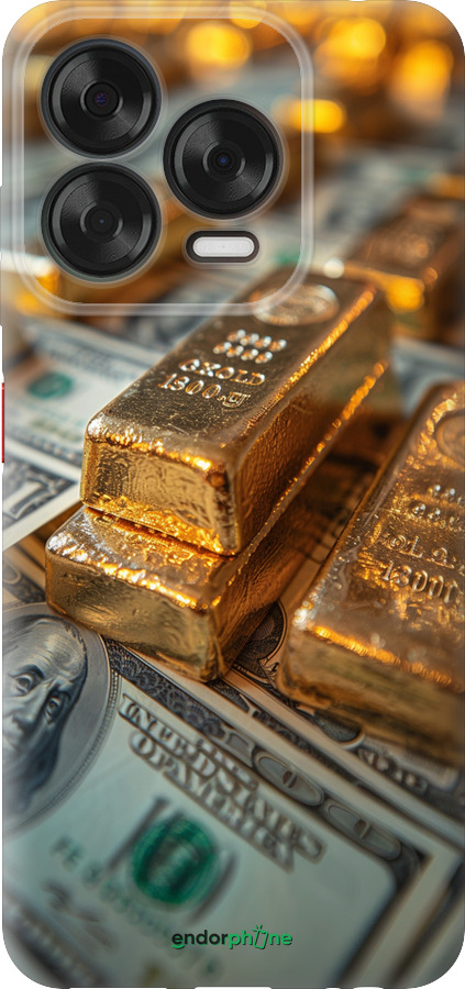 Силиконовый чехол Слитки и доллары для ZTE Nubia V70 Design - 6105u-4084 изображение 