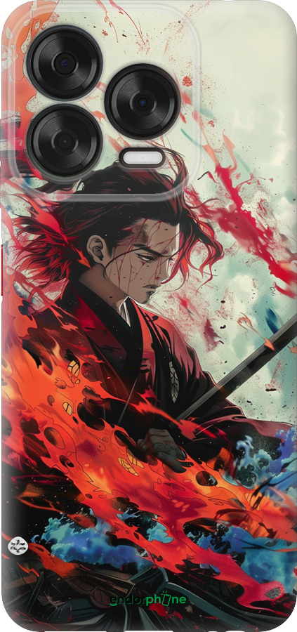 Силиконовый чехол Битва стихий для ZTE Nubia V70 Design - 6110u-4084 изображение 