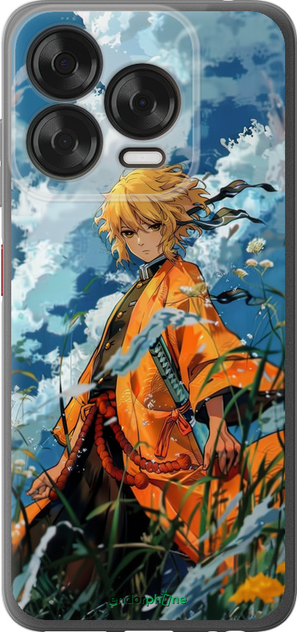 Силиконовый чехол Zenitsu Agatsuma для ZTE Nubia V70 Design - 6117u-4084 изображение 