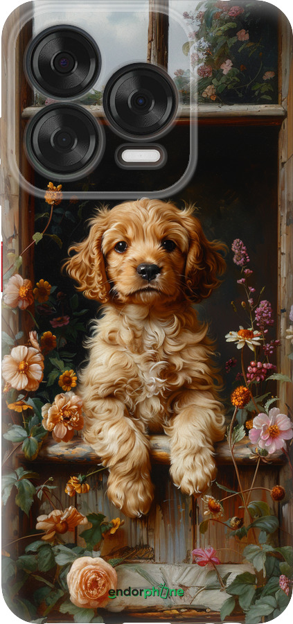 Силиконовый чехол Щенок cocker spaniel для ZTE Nubia V70 Design - 6136u-4084 изображение 