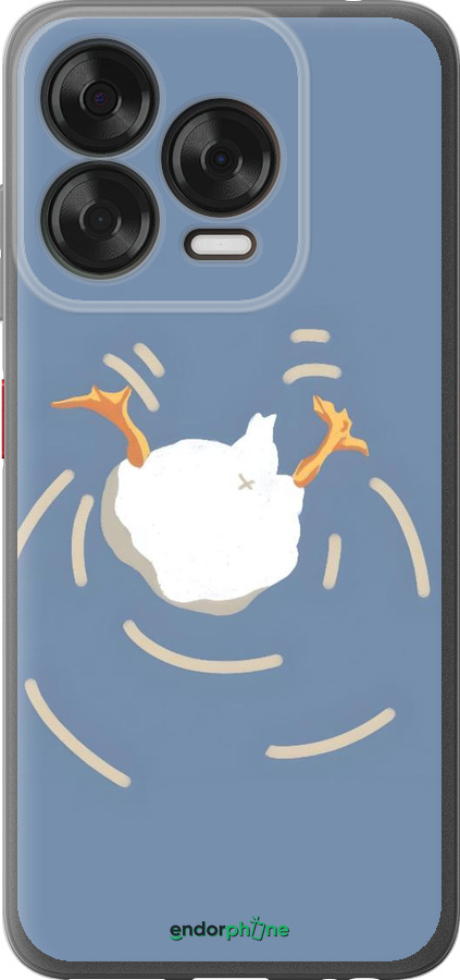 Силиконовый чехол Гусь ныряет для ZTE Nubia V70 Design - 6275u-4084 изображение 