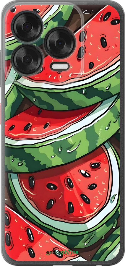 Силиконовый чехол Арбуз для ZTE Nubia V70 Design - 6315u-4084 изображение 