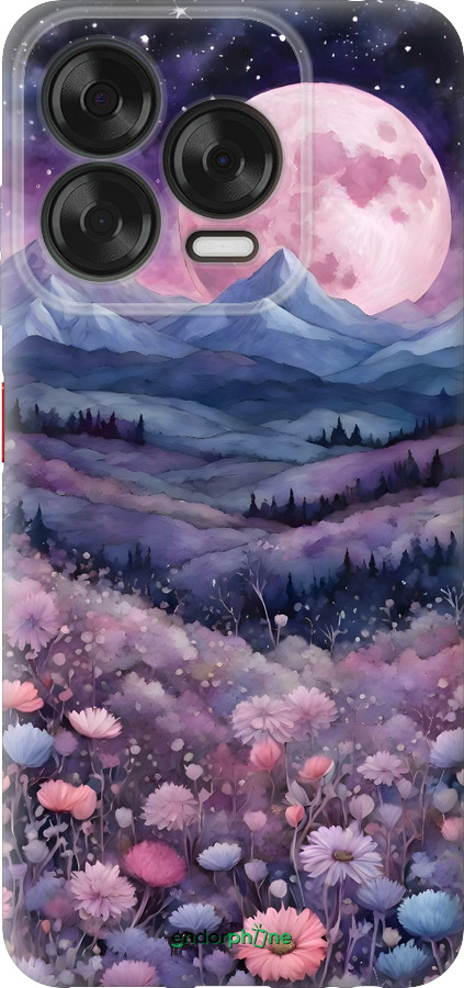 Силиконовый чехол Ночь луна арт для ZTE Nubia V70 Design - 6319u-4084 изображение 