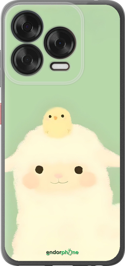 Силиконовый чехол Барашек и ципленок для ZTE Nubia V70 Design - 6369u-4084 изображение 