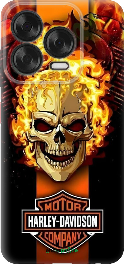 Силиконовый чехол Харлей девидсон для ZTE Nubia V70 Design - 6370u-4084 изображение 