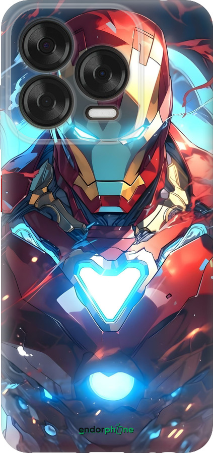 Силиконовый чехол Железный человек для ZTE Nubia V70 Design - 6372u-4084 изображение 