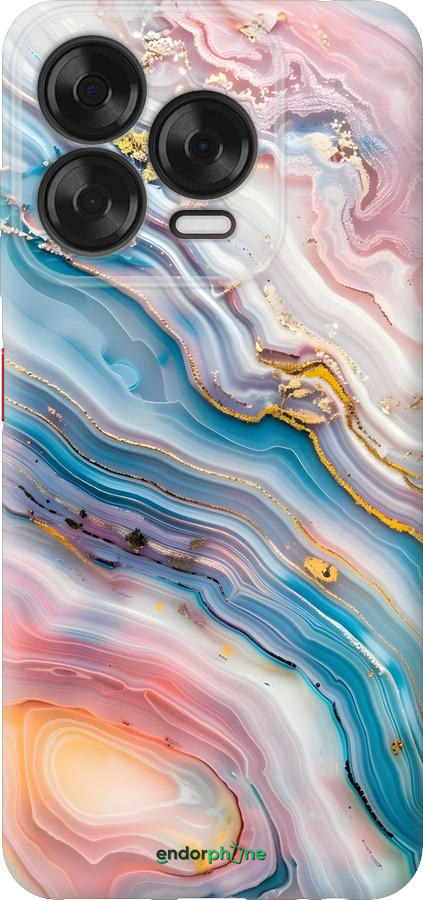 Силиконовый чехол Мрамор красивый для ZTE Nubia V70 Design - 6376u-4084 изображение 