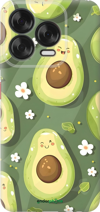 Силіконовий чехол Авокадо для ZTE Nubia V70 Design - 6380u-4084 изображение 